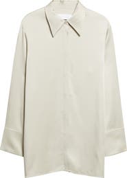 Jil Sander Fluid Satin Button-Up Shirt