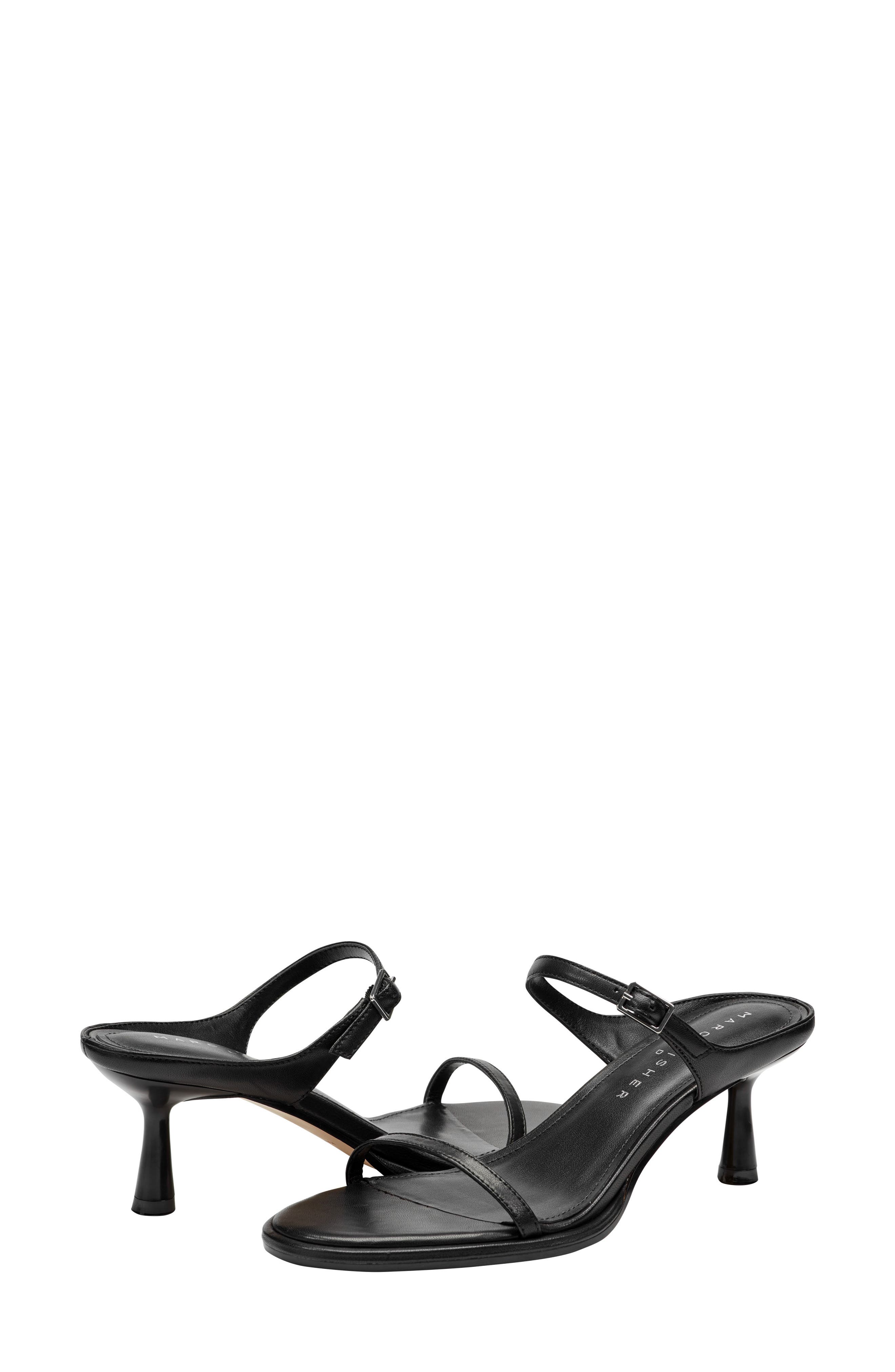 Marc Fisher LTD Ayelet Strappy Sandal, Alternate, color, Black