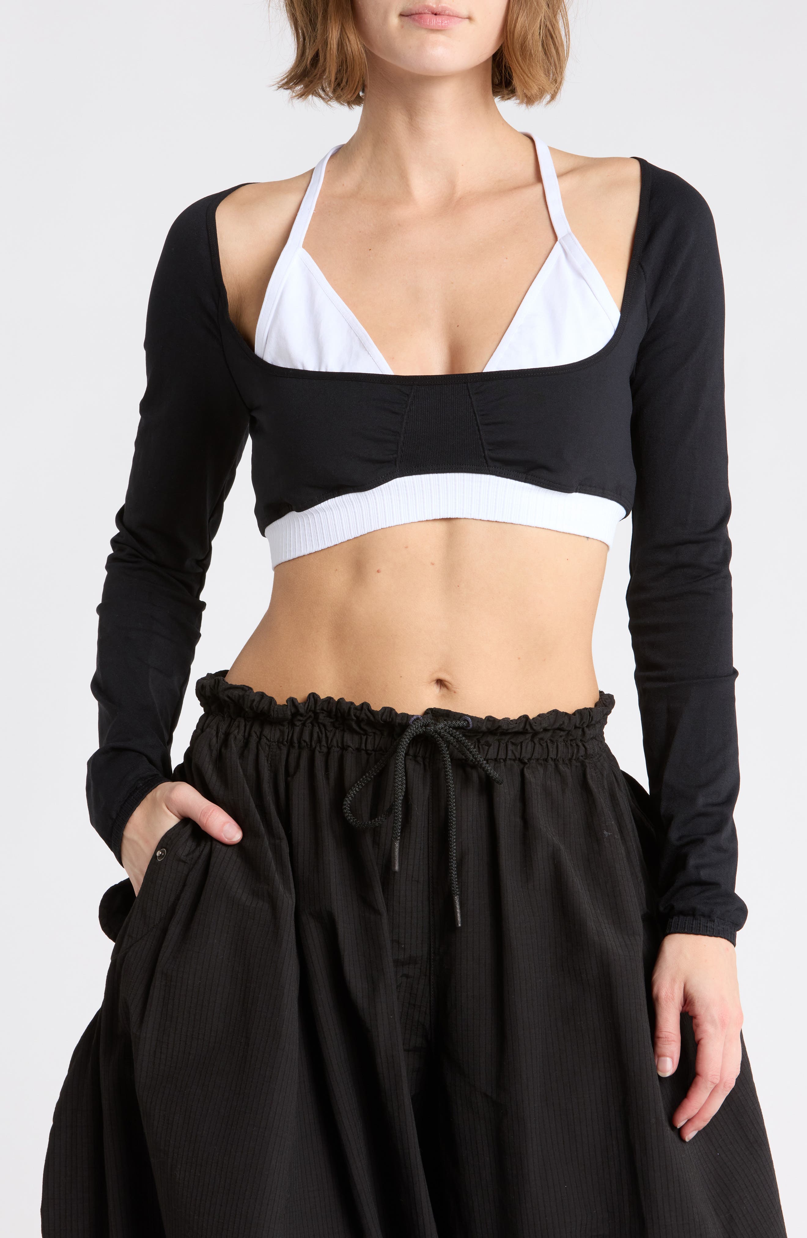 Good Karma Long Sleeve Ultra Crop Top