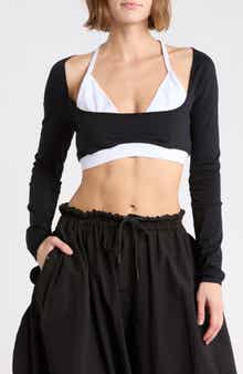 Good Karma Long Sleeve Ultra Crop Top