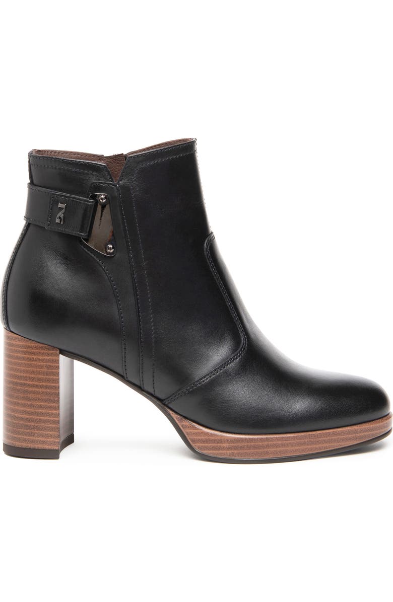 NeroGiardini Platform Bootie, Alternate, color, Black