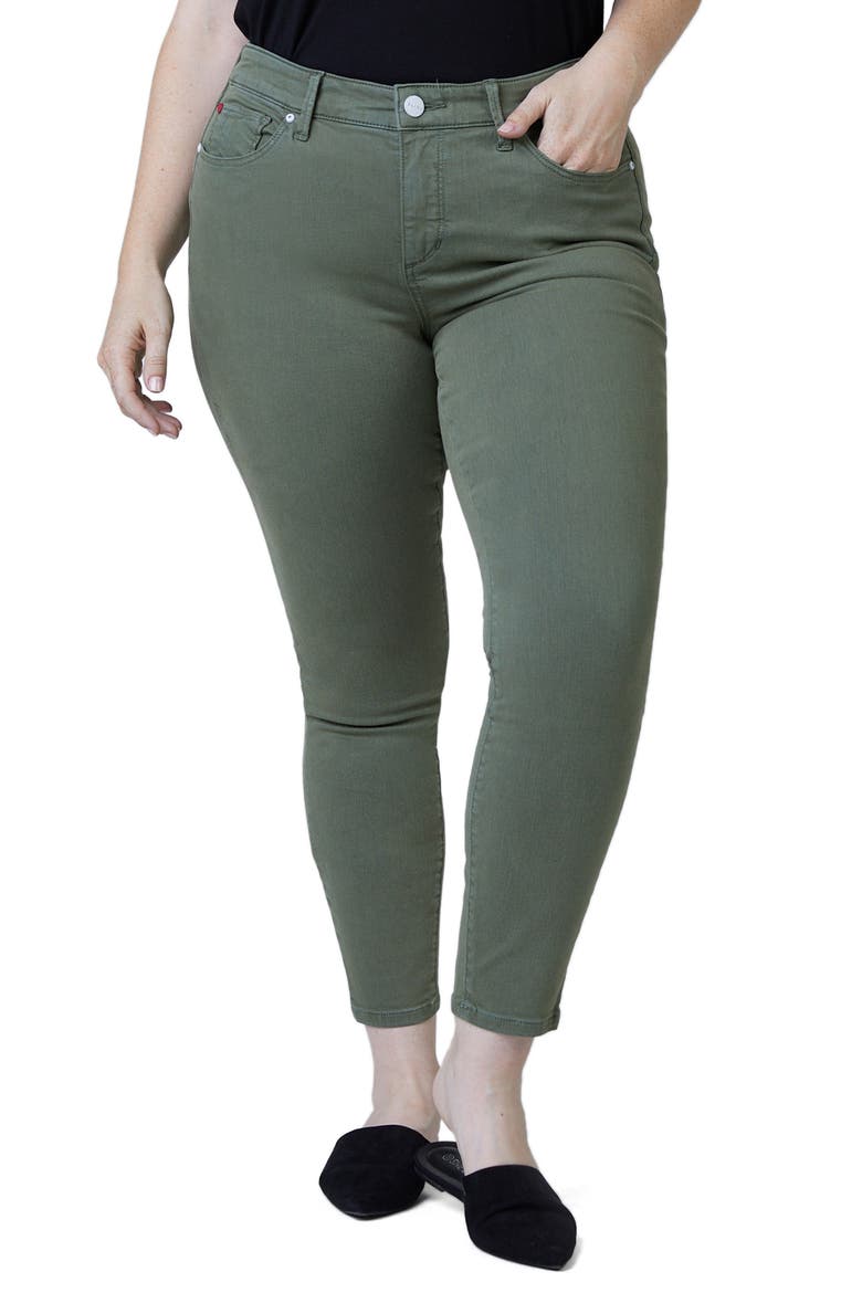 Denim Leggings, Main, color, PINE