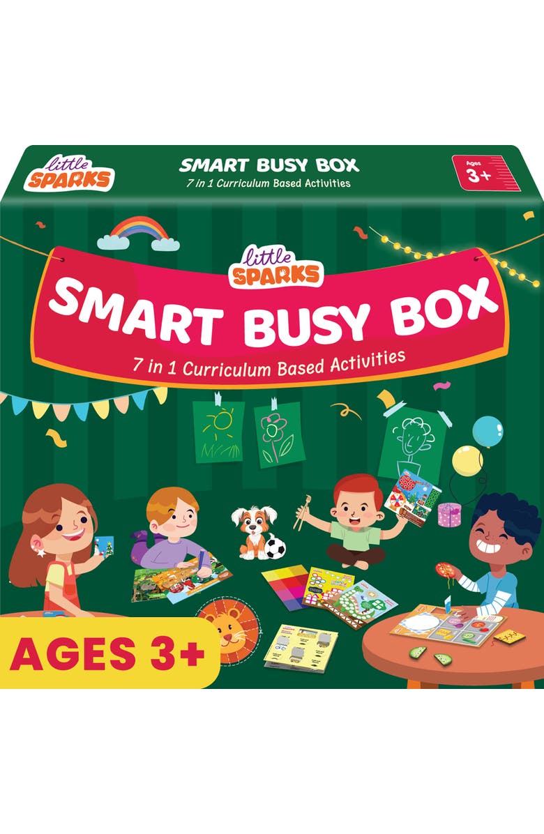 Smartivity Little Sparks Smart Busy Box 7 In 1 Montessori Preschool Learning Kit, Main, color, Multicolored