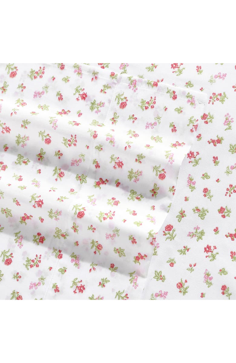 Laura Ashley Mae Floral Print Sheet Set, Alternate, color, Pastel Pink