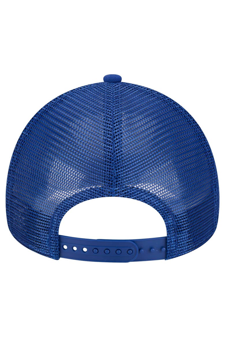 Men's New Era Royal New York Mets 9FORTY A-Frame Trucker Adjustable Hat, Alternate, color, Royal