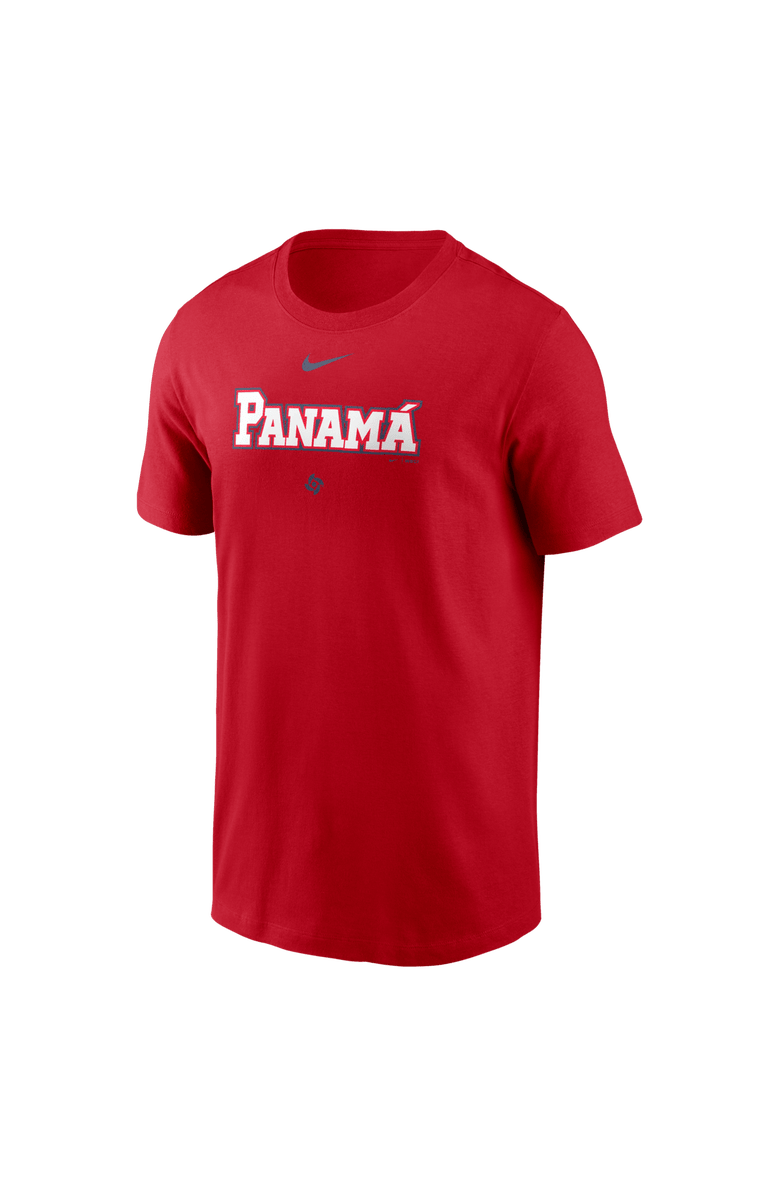 Nike Men's Nike  Red Panama Baseball 2026 World Baseball Classic Wordmark T-Shirt, Alternate, color, Red