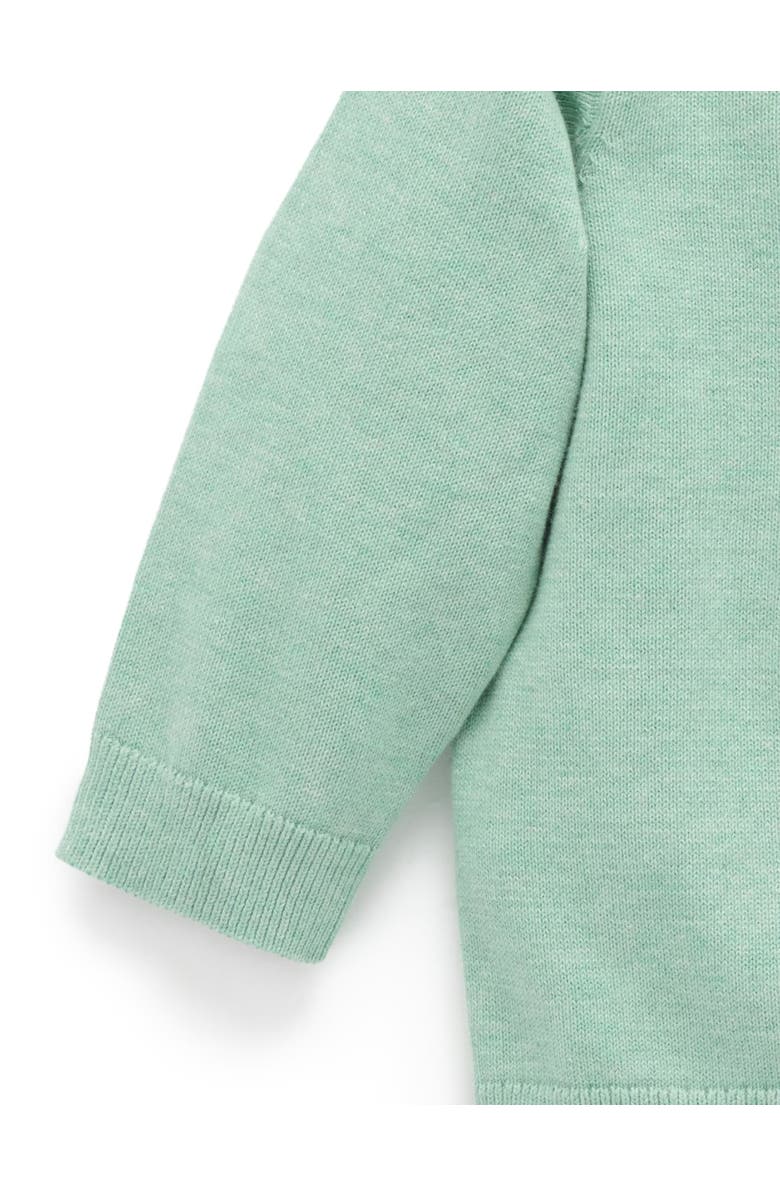 Purebaby Llama Knit Sweater, Alternate, color, Aloe Melange