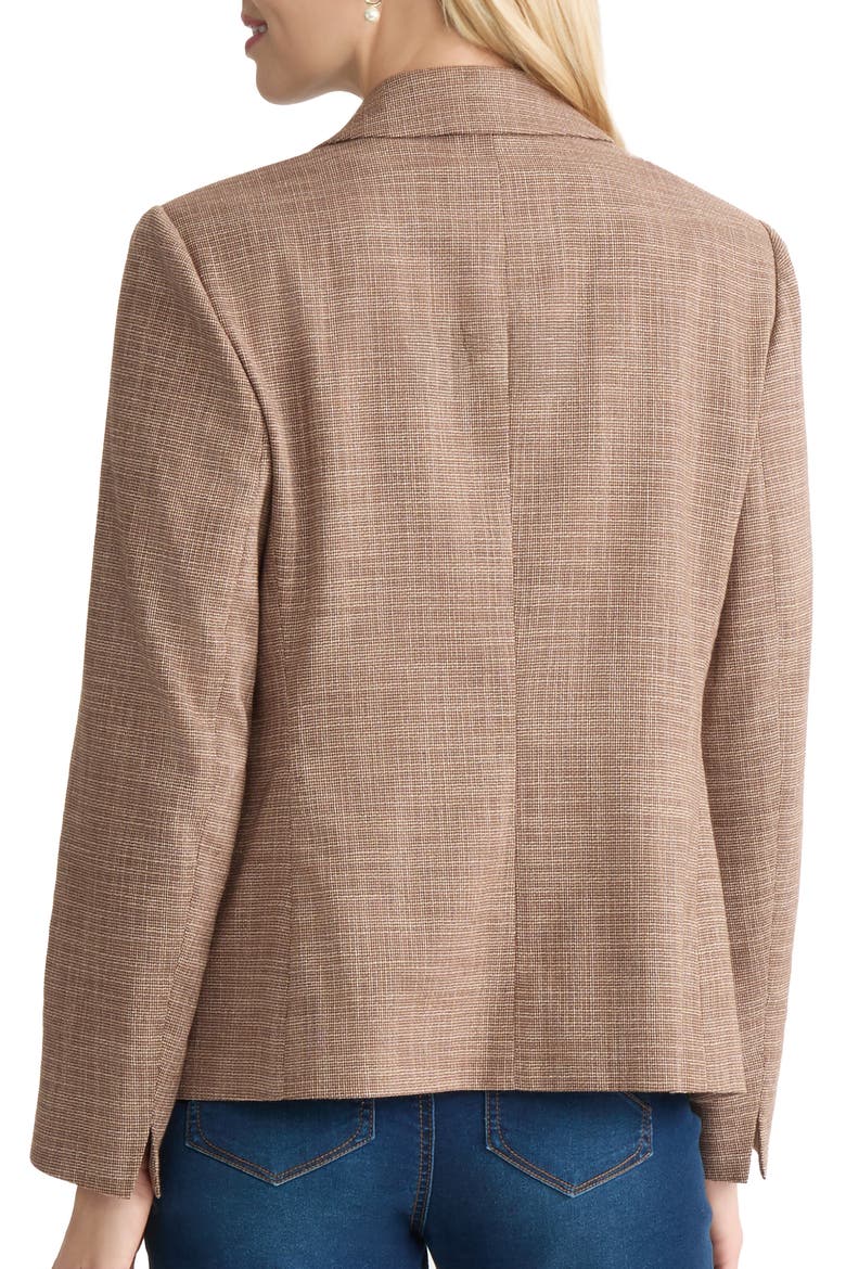 Faux Double Breasted Blazer, Alternate, color, FUDGE MULTI