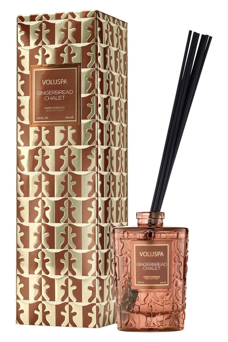 Gingerbread Chalet Reed Diffuser, Alternate, color, GINGERBREAD