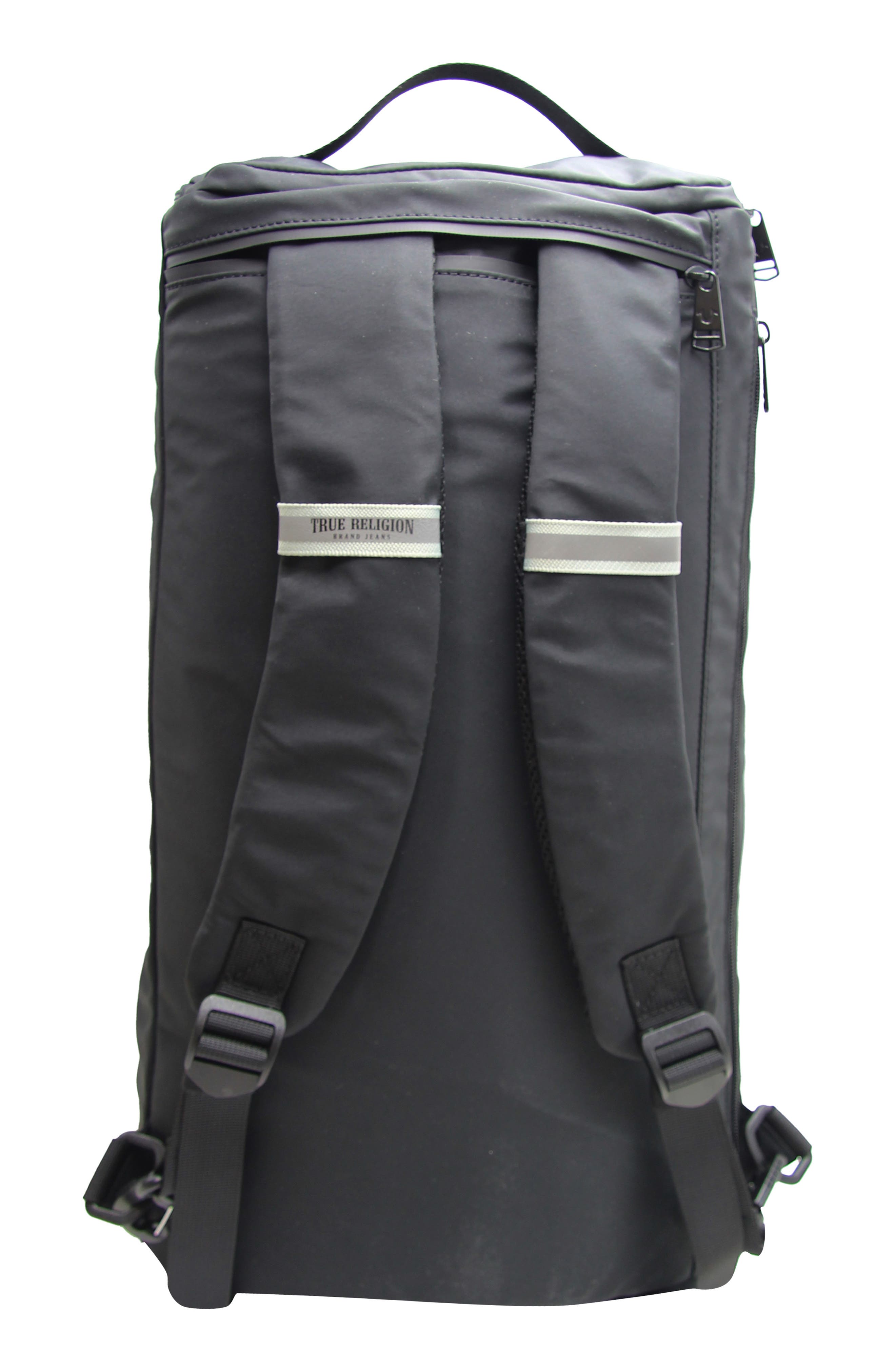 True Religion Omar Convertible Duffle Bag, Alternate, color, Black