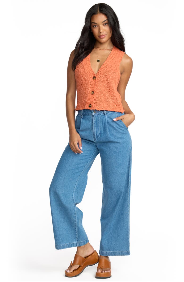 Billabong Gia Sweater Vest, Alternate, color, Sunset