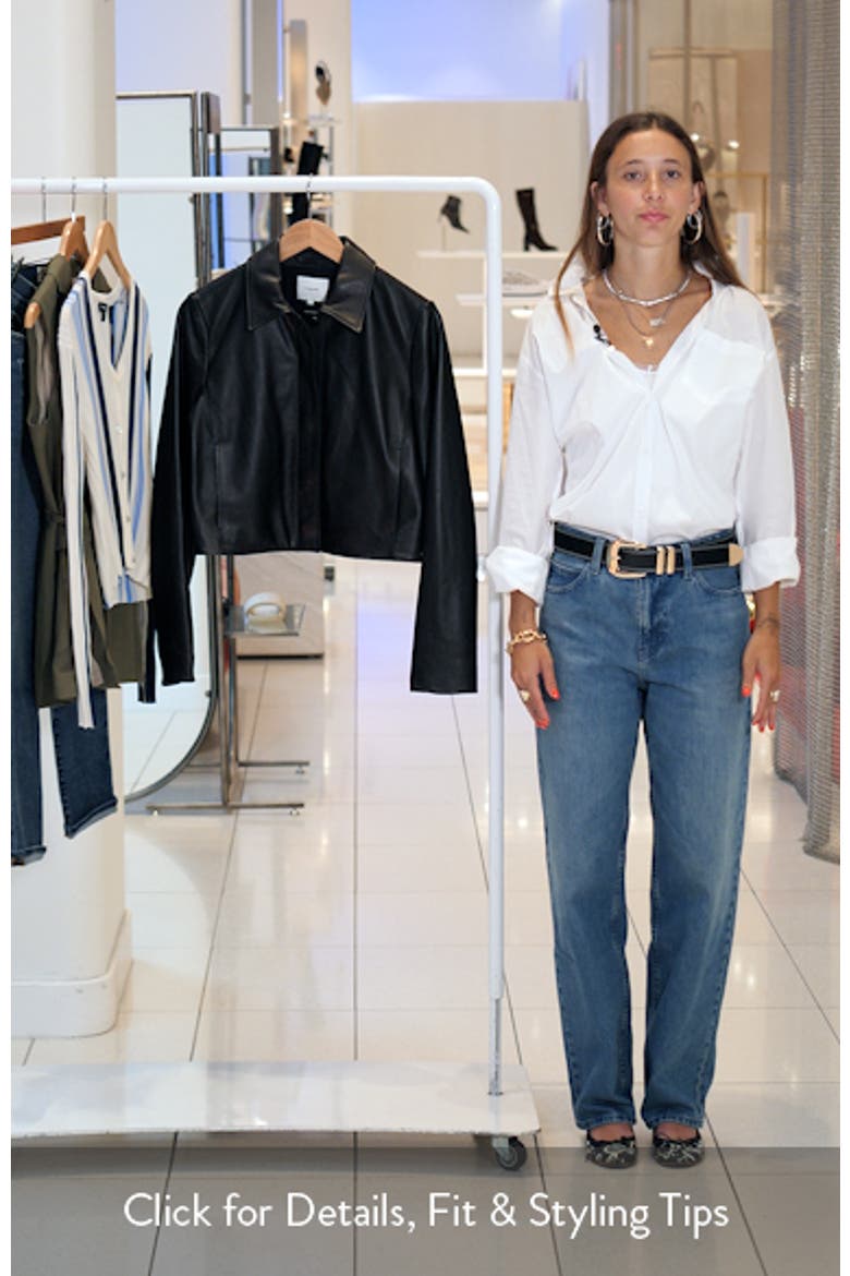 Crop Leather Jacket video
