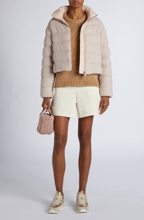 Moncler Thoiry Down Puffer Jacket In Pink
