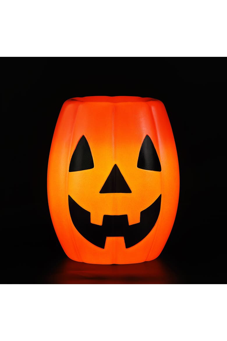 18 in. Jack-O-Lantern Blow Mold Candy Bowl, Alternate, color, Multicolor