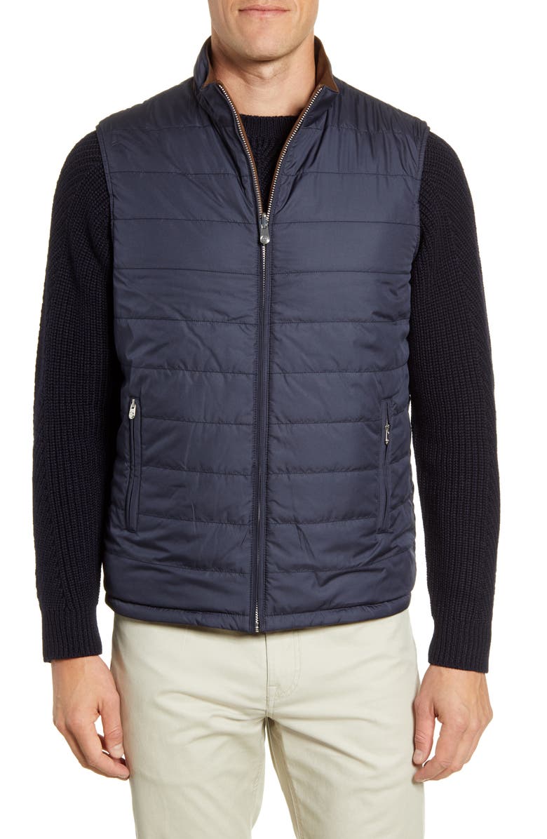 Peter Millar Reversible Suede Vest, Alternate, color, 