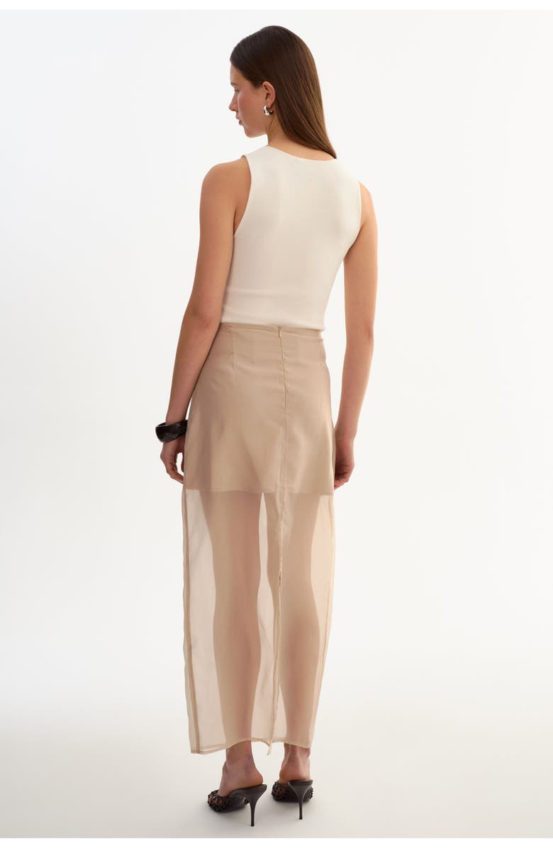 LAMARQUE Farley | Sheer Skirt, Alternate, color, Beige