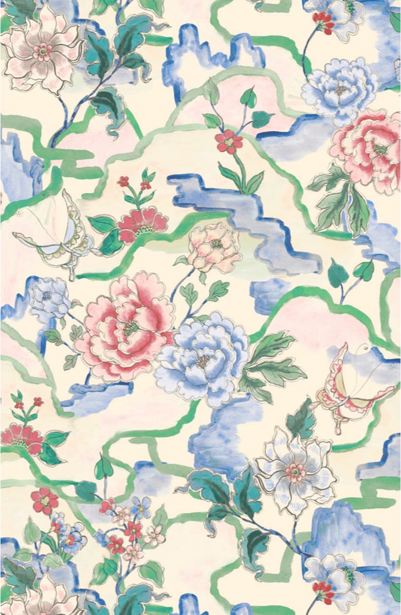 The Cat's Pajamas Pima Knit Simple Set, Alternate, color, Butterfly Floral