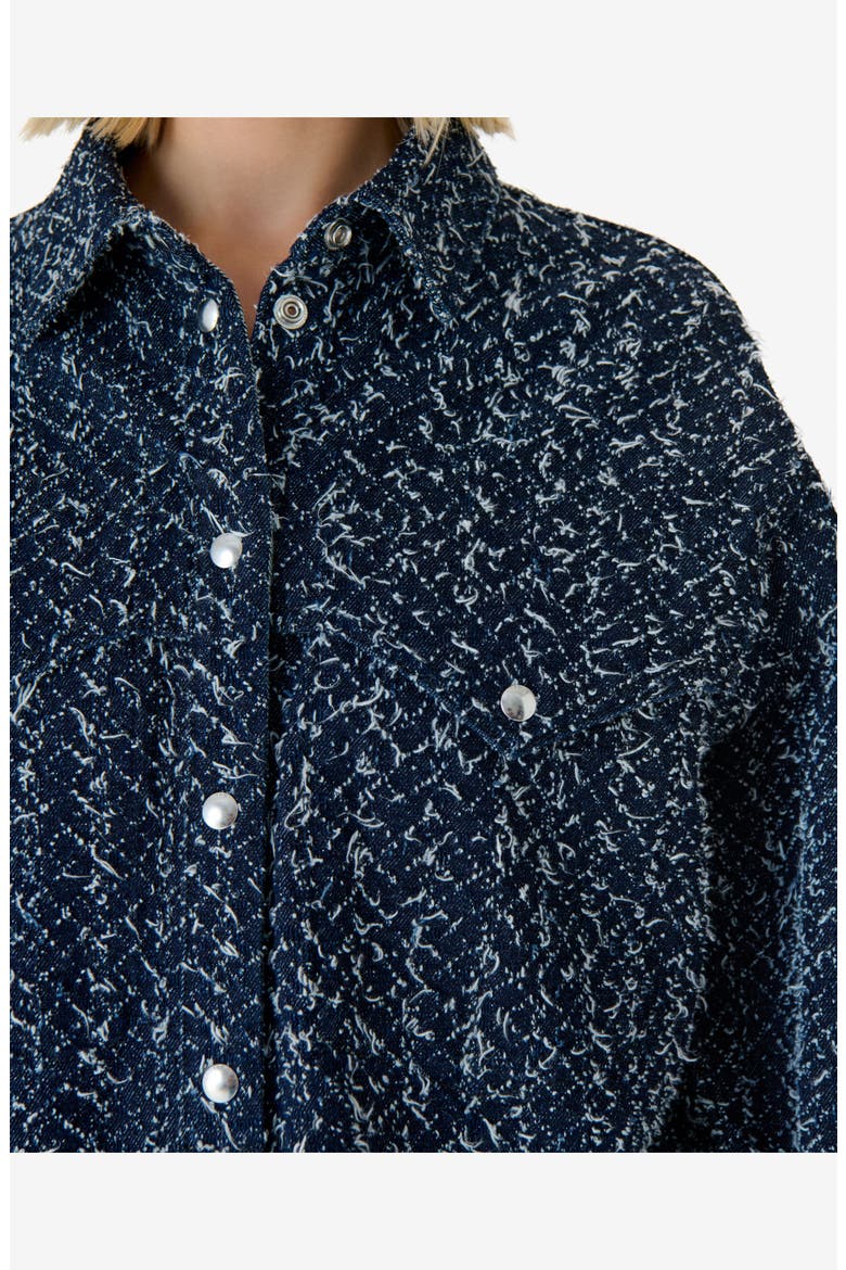 Velini Denim Shirt Jacket, Alternate, color, Denim Curl