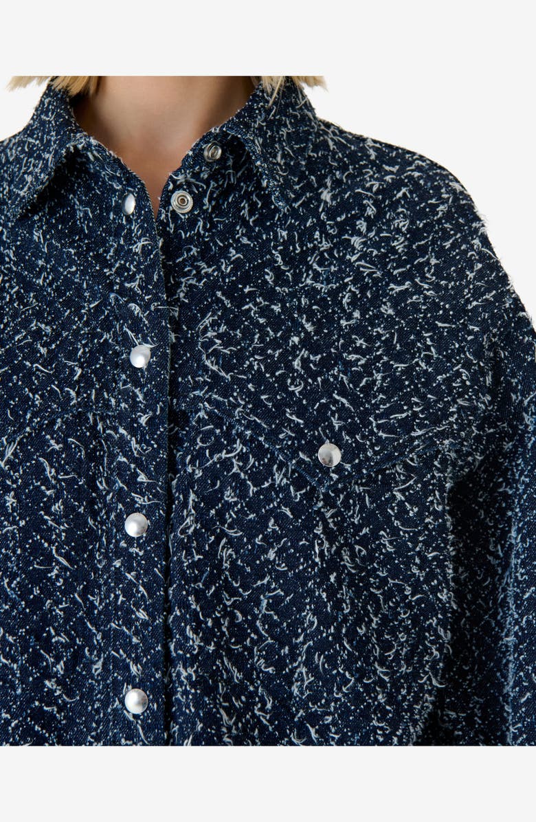 IRO Velini Denim Shirt Jacket, Alternate, color, Denim Curl