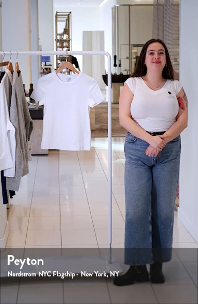 Ribbed Cropped T-Shirt, sales video thumbnail