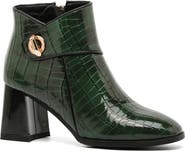 NINETY UNION Bailey Croc Embossed Faux Leather Bootie