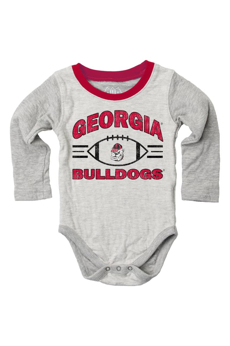 Infant Wes & Willy  Heather Gray Georgia Bulldogs Jie Jie Hopper Set, Main, color, Heather Gray