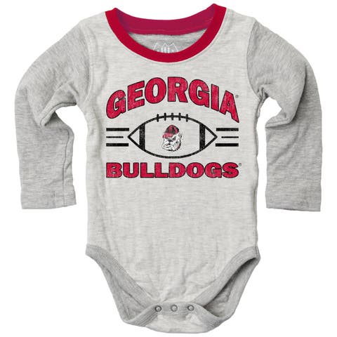 Infant Wes & Willy  Heather Gray Georgia Bulldogs Jie Jie Hopper Set