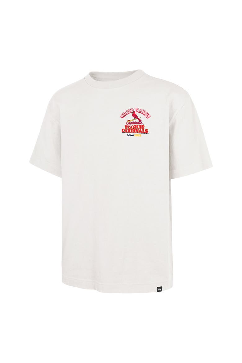 Men's '47 Cream St. Louis Cardinals Glizzy T-Shirt, Alternate, color, Cream