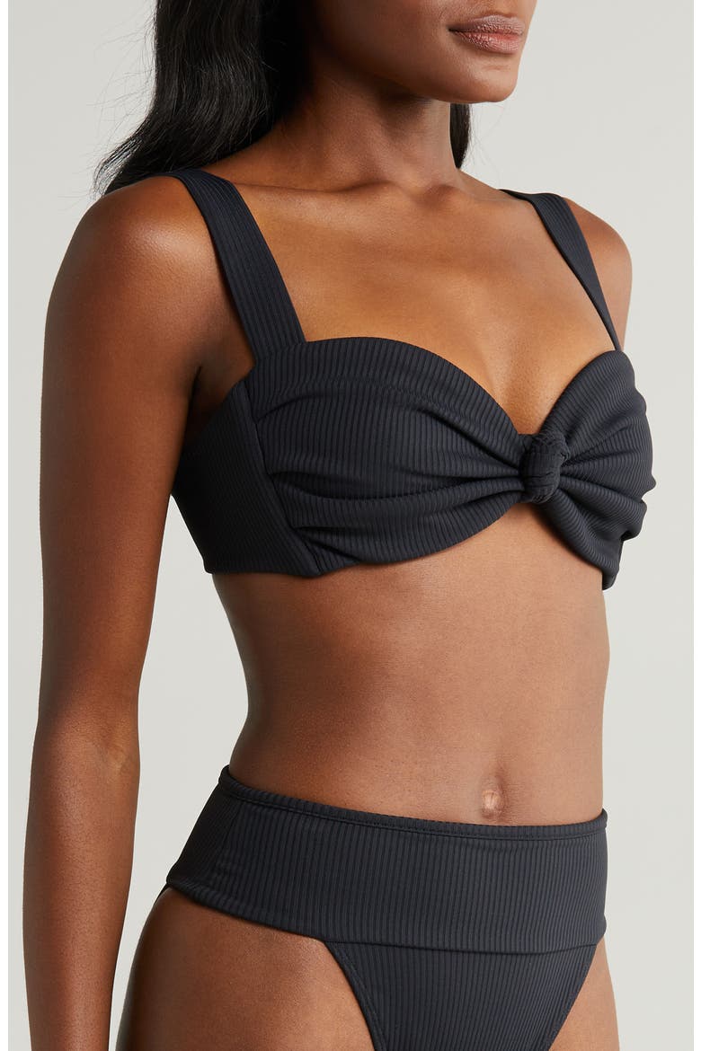 Hayden Rib Bikini Top, Alternate, color, BLACK RIB