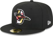New Era Men's New Era Black Delmarva Shorebirds Theme Nights 59FIFTY Fitted Hat