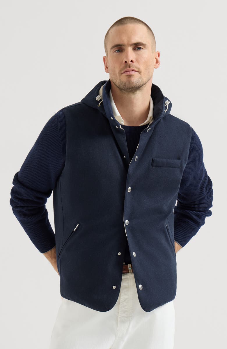 Brunello Cucinelli Flannel down vest, Main, color,