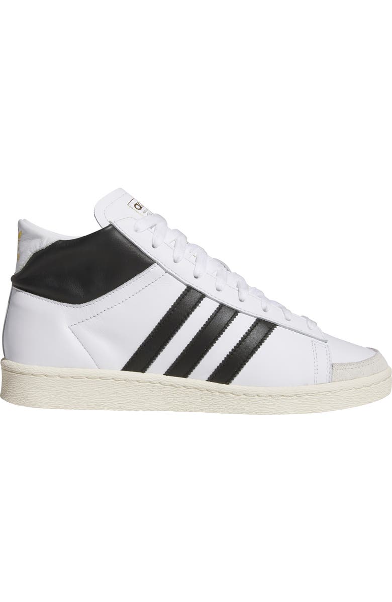 adidas Gender Inclusive Jabbar Hi Basketball Sneaker, Alternate, color, White/ Black/ Off White