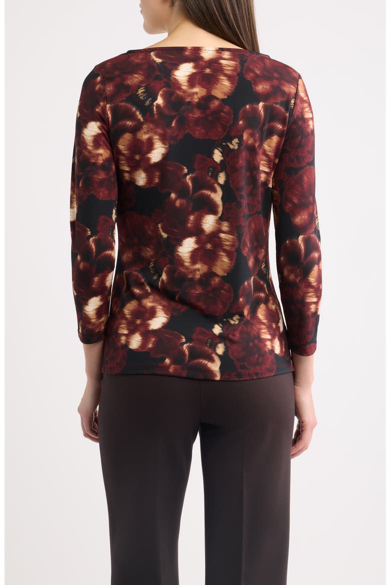 Print Twist Knot Top, Alternate, color, ANNE BLACK MULTI