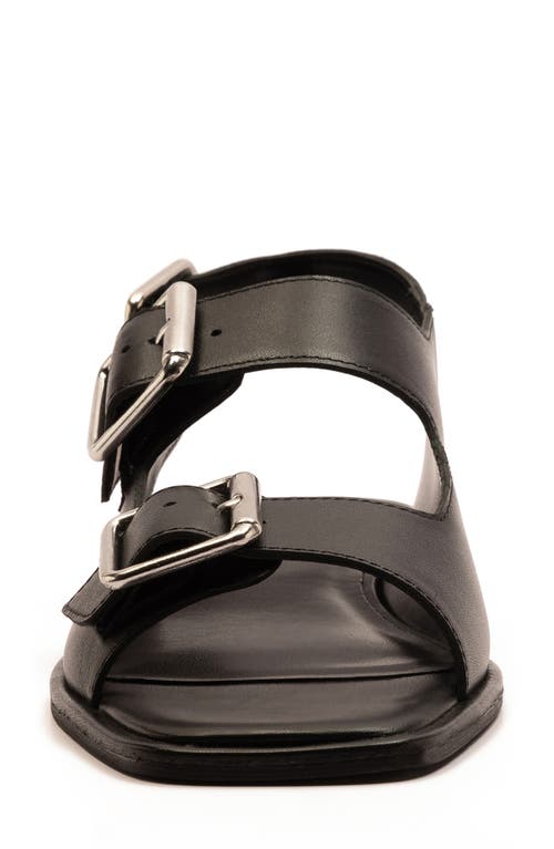 Off The Hook London Baker Buckle Sandal In Black
