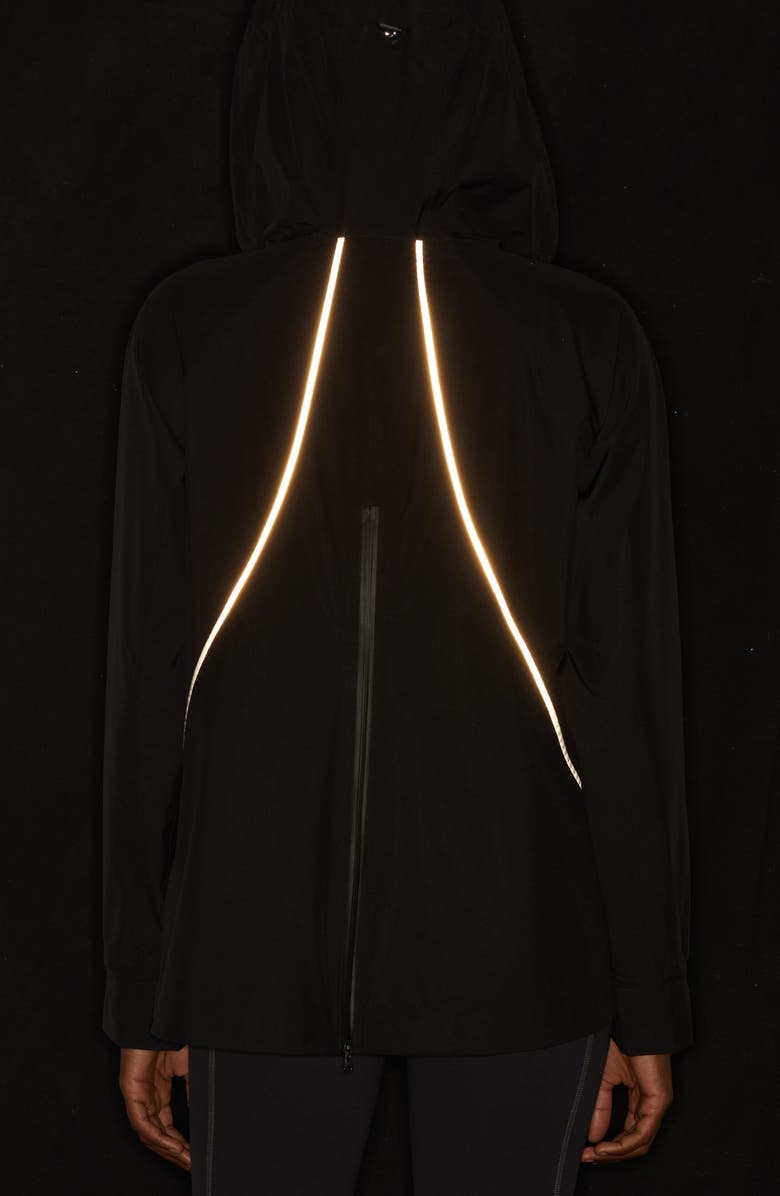 Zella Commute Hooded Water Resistant Rain Jacket, Alternate, color, 