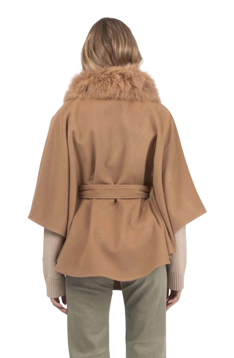 GORSKI Wool Belted Cape, Alternate, color, Camel