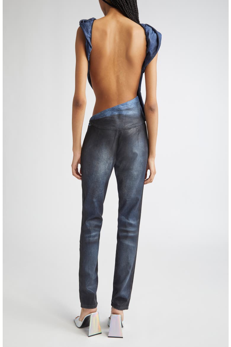 De-Clodia Sleeveless Denim Jumpsuit, Alternate, color, DEEP/ BLACK