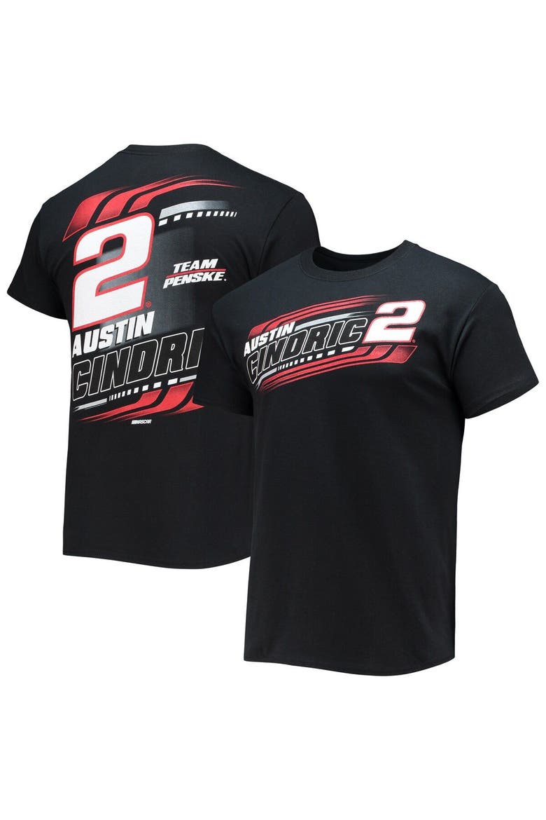 Men's Checkered Flag Black Austin Cindric Hi-Octane T-Shirt, Main, color, Black