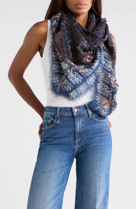 Longchamp Ikat Print Scarf