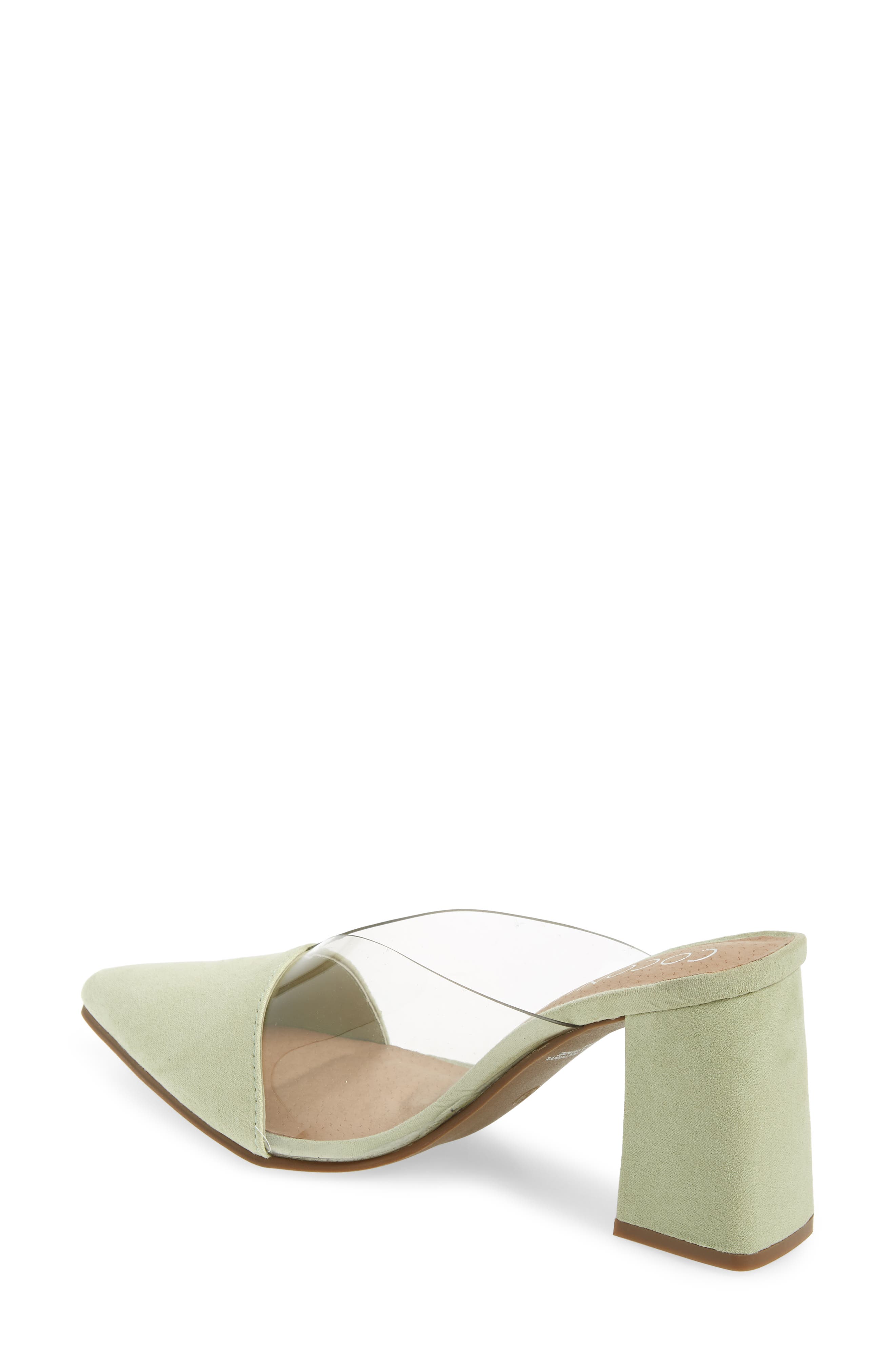Shauna Translucent Mule, Alternate, color, MINT