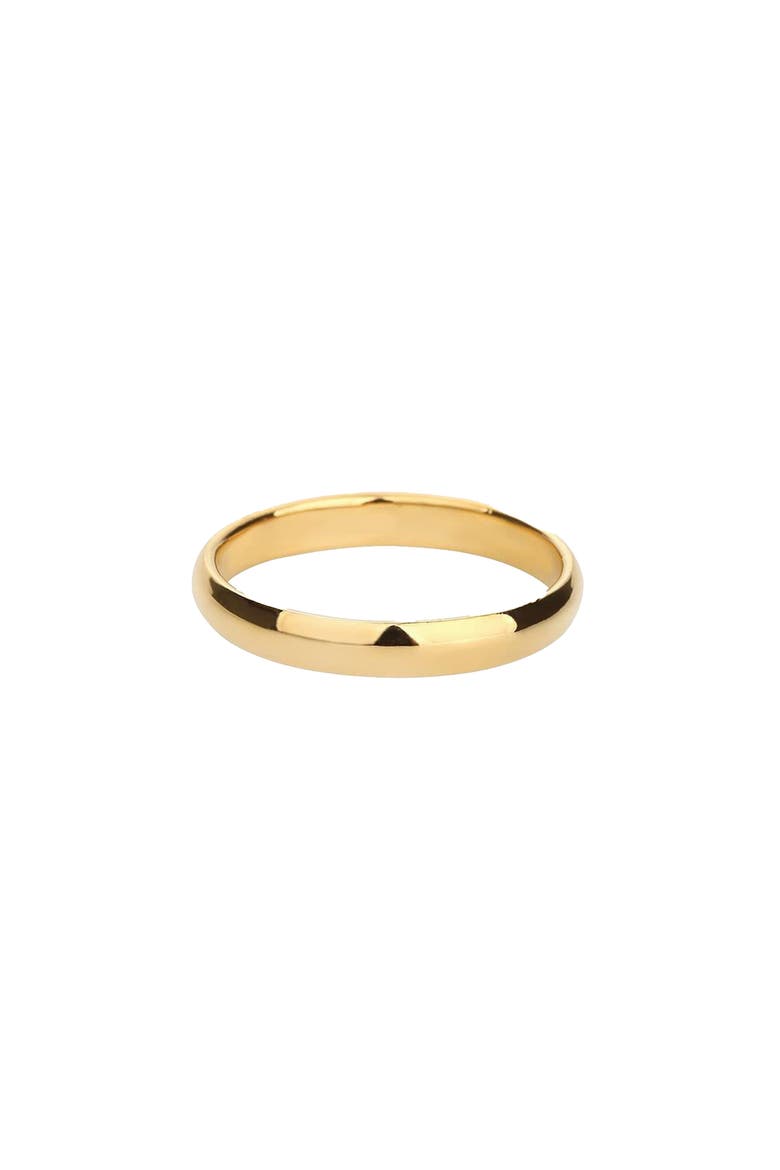 Sterling Silver 18k Gold Plated Ingrid Ring Delicate Modern Dainty, Main, color, Gold