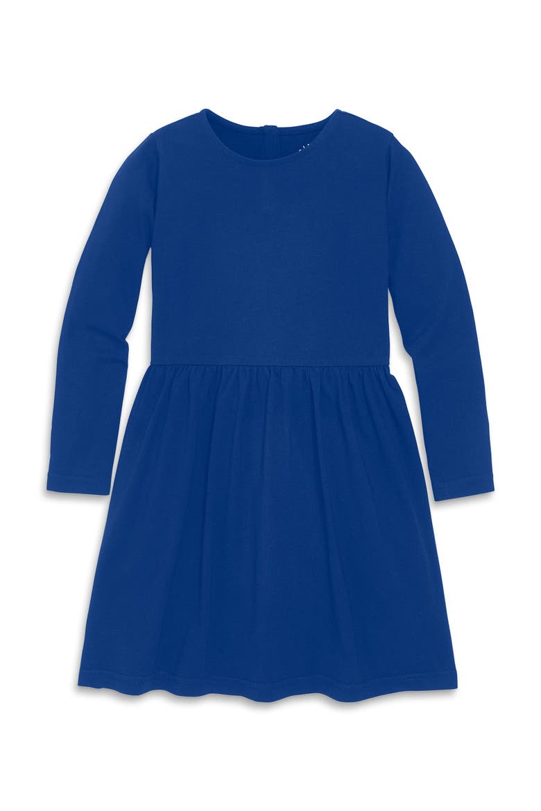 Kids Long Sleeve Perfect Pocket Dress, Main, color, Cobalt