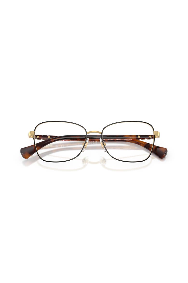 55mm Square optical glasses, Alternate, color, Black
