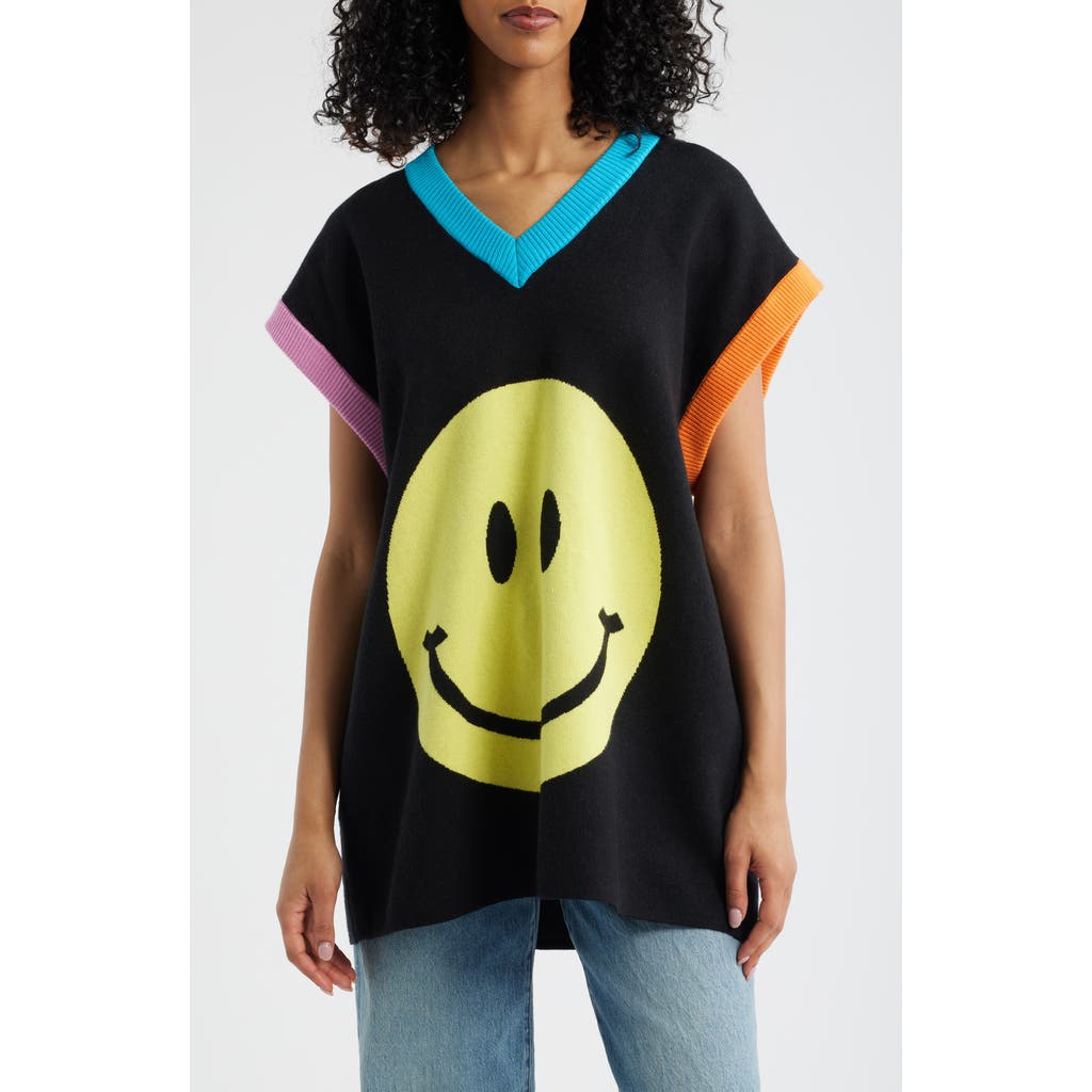 Dressed in Lala Do What You Want Oversize Sweater Vest in Black  product