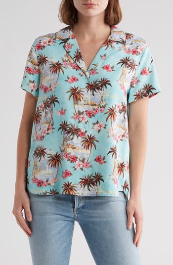 Tommy Bahama Textured Spa Terry Camp Shirt Cover Up - White - FINAL SALE