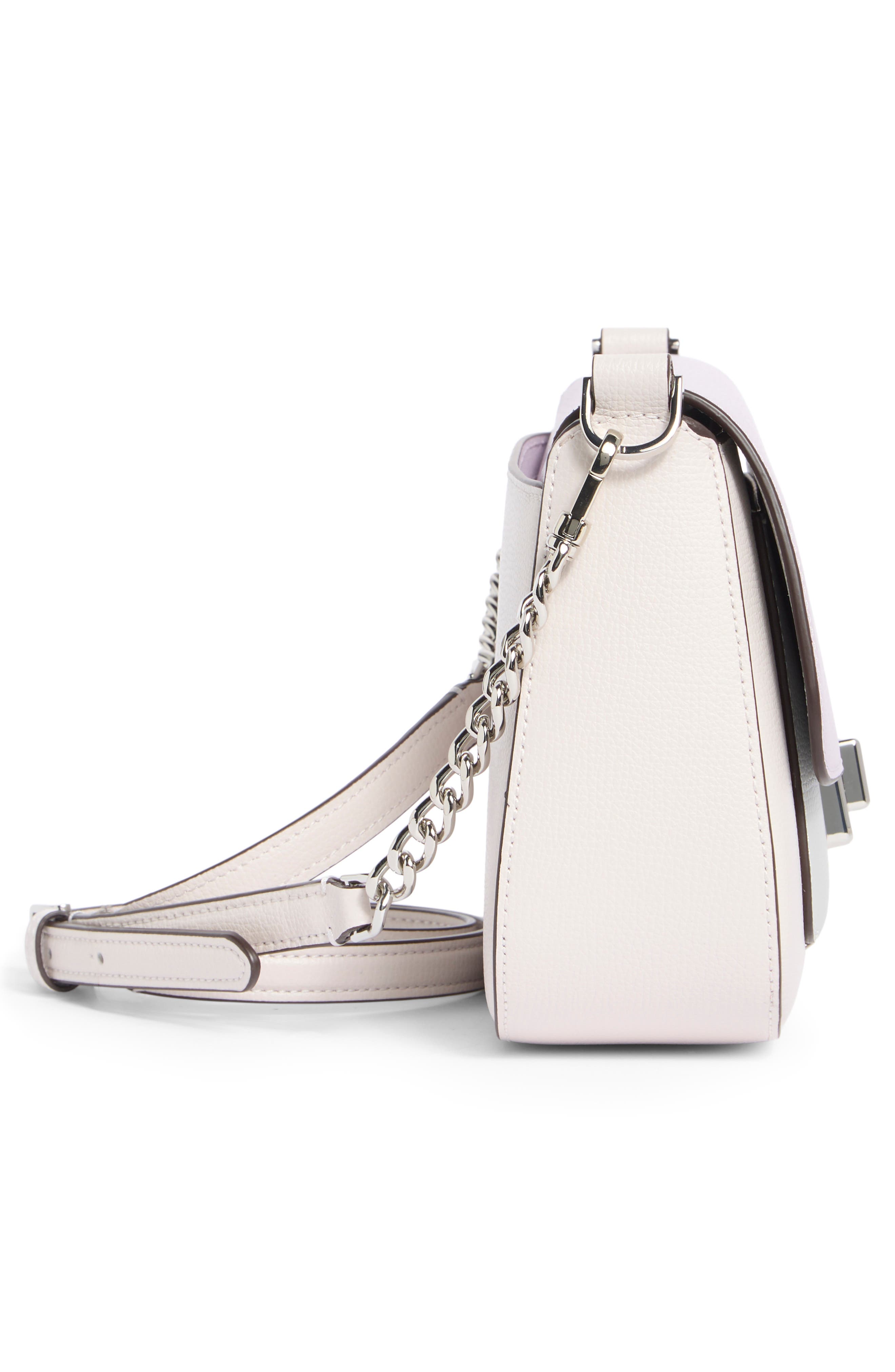 phoebe colorblock leather crossbody bag, Alternate, color, VIOLET MIST MULTI