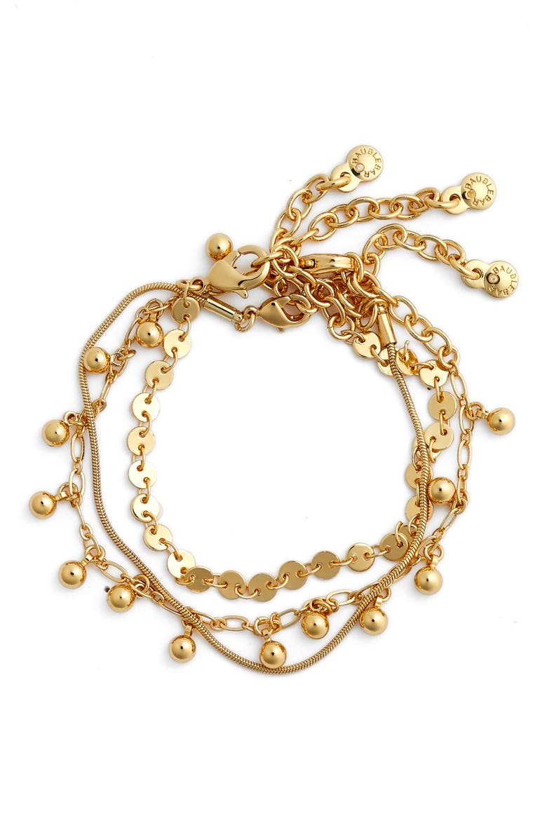 Asteria Set of 3 Bracelets, Main, color, GOLD