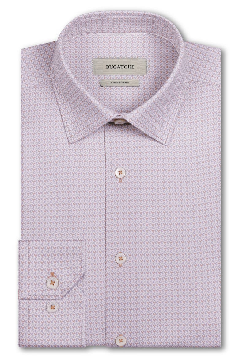 James OoohCotton® Geo Print Button-Up Shirt, Alternate, color, CINNAMON
