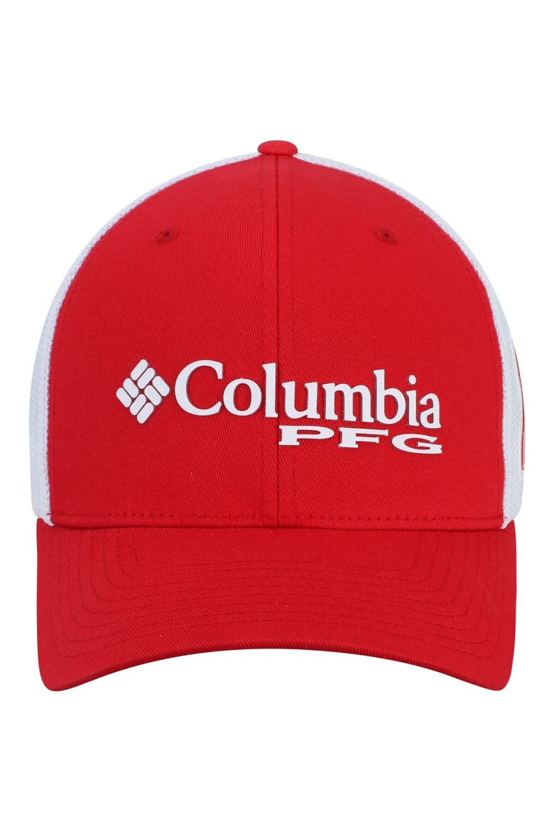 Men's Columbia Scarlet Nebraska Huskers Collegiate PFG Flex Hat, Alternate, color, Red