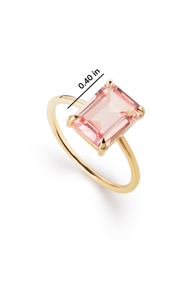 Solid Yellow Gold - Light Pink Sapphire Spritz Ring, Alternate, color, Pink